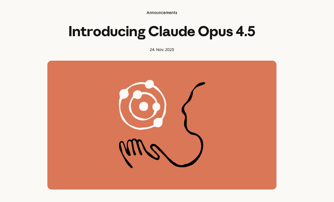 Introducing Claude Opus 4.5 by Anthropic