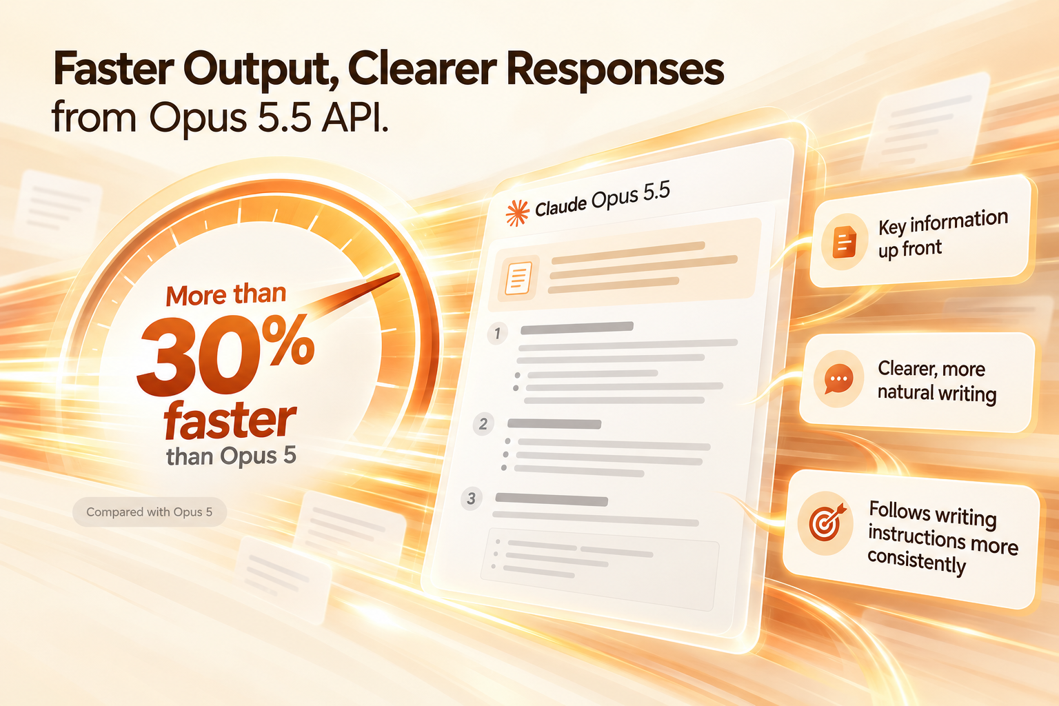 Faster Output, Clearer Responses from Opus 5.5 API