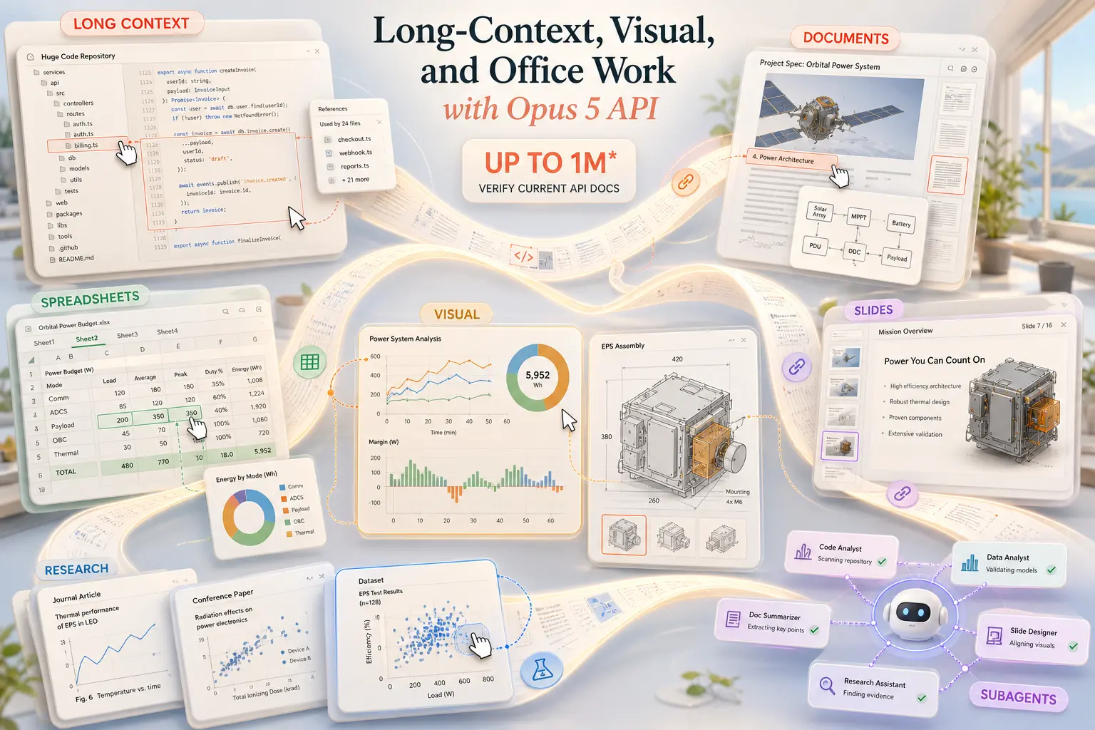 Long-Context, Visual, and Office Work with Opus 5 API