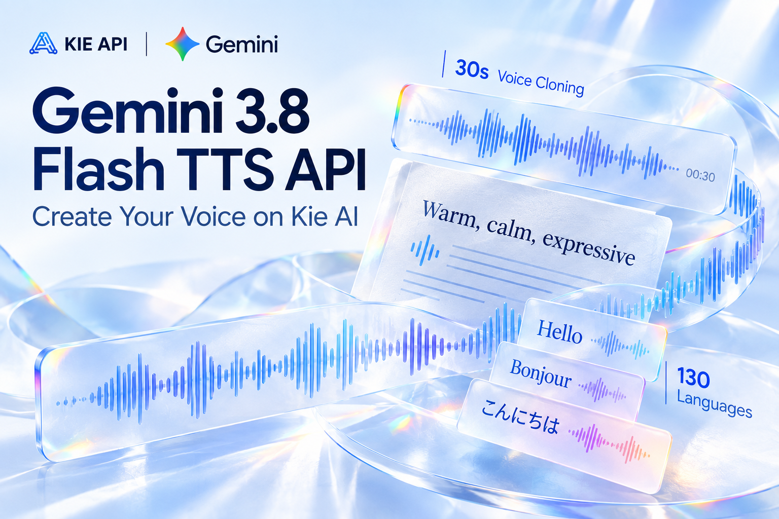Gemini 3.8 Flash TTS API – Create Custom Voices with 30-Second Voice Cloning