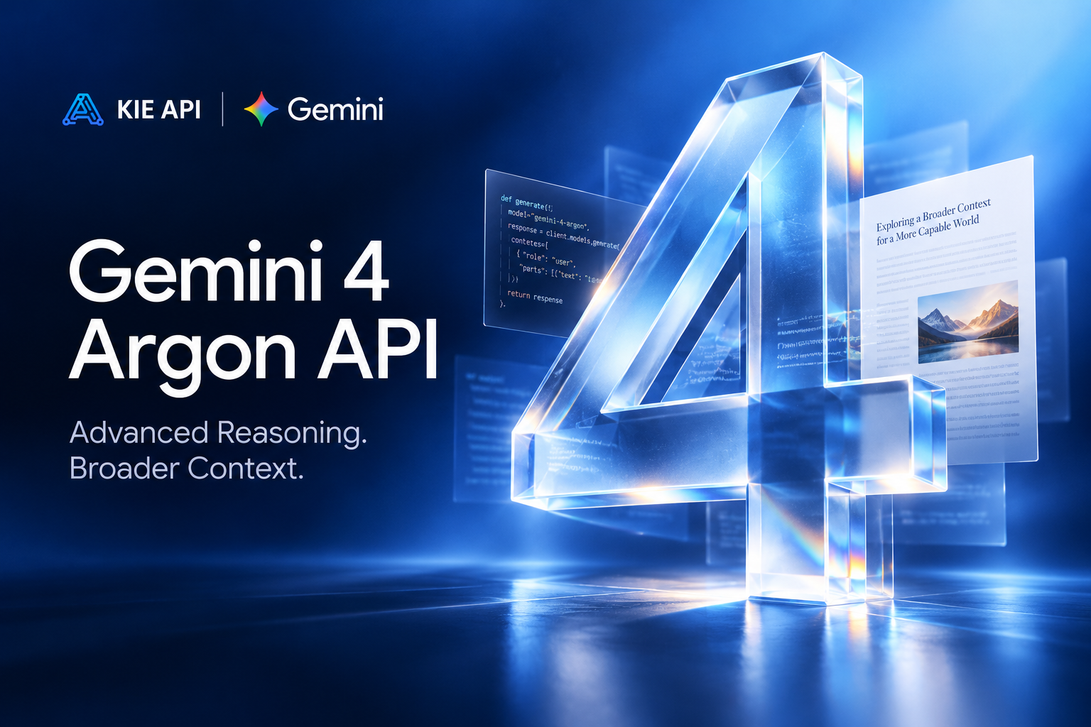 Access Gemini 4 Argon API for Advanced AI Reasoning on ModelFold