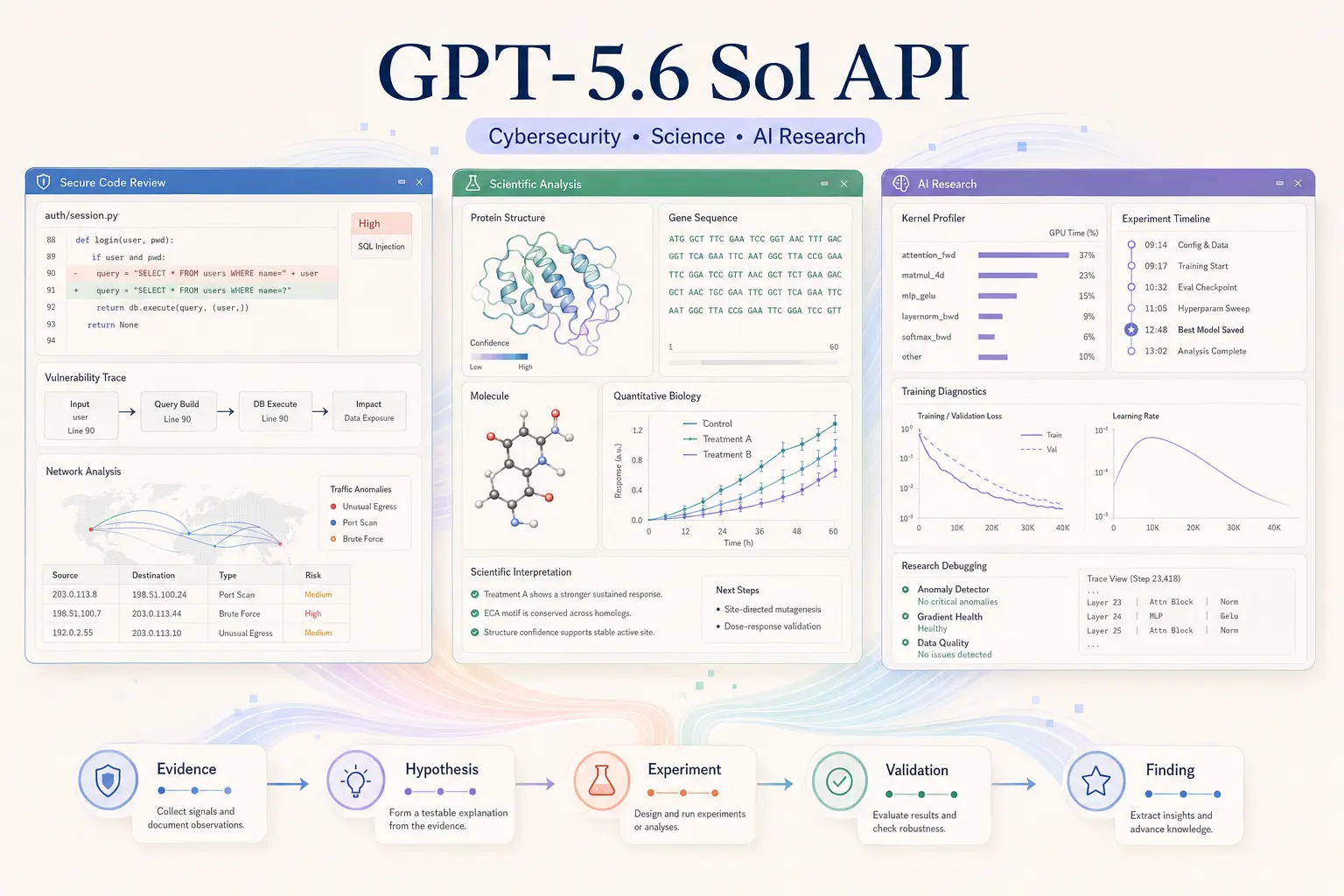 GPT-5.6 Sol API Advances Cybersecurity, Science, and AI Research