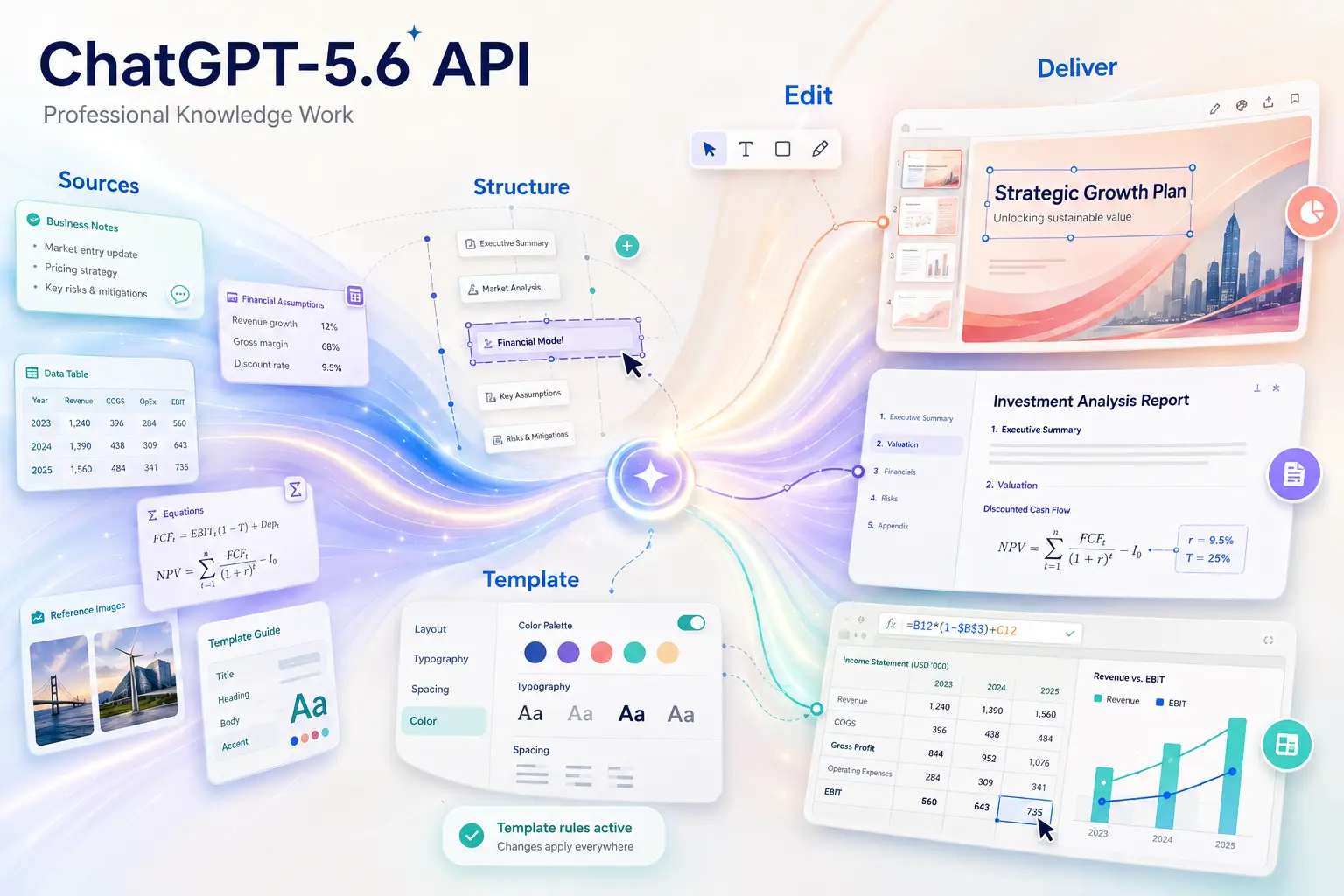 Professional Knowledge Work through ChatGPT-5.6 API