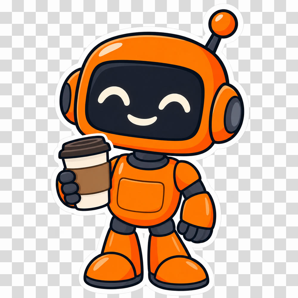 Transparent Backgrounds: A Robot Sticker