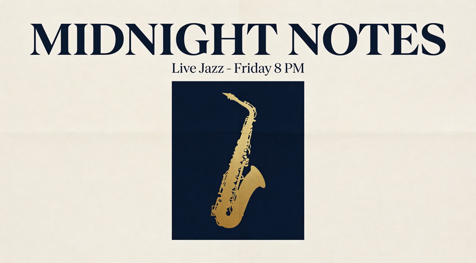 Poster Text and Layout: A Jazz Night Poster at High Quality