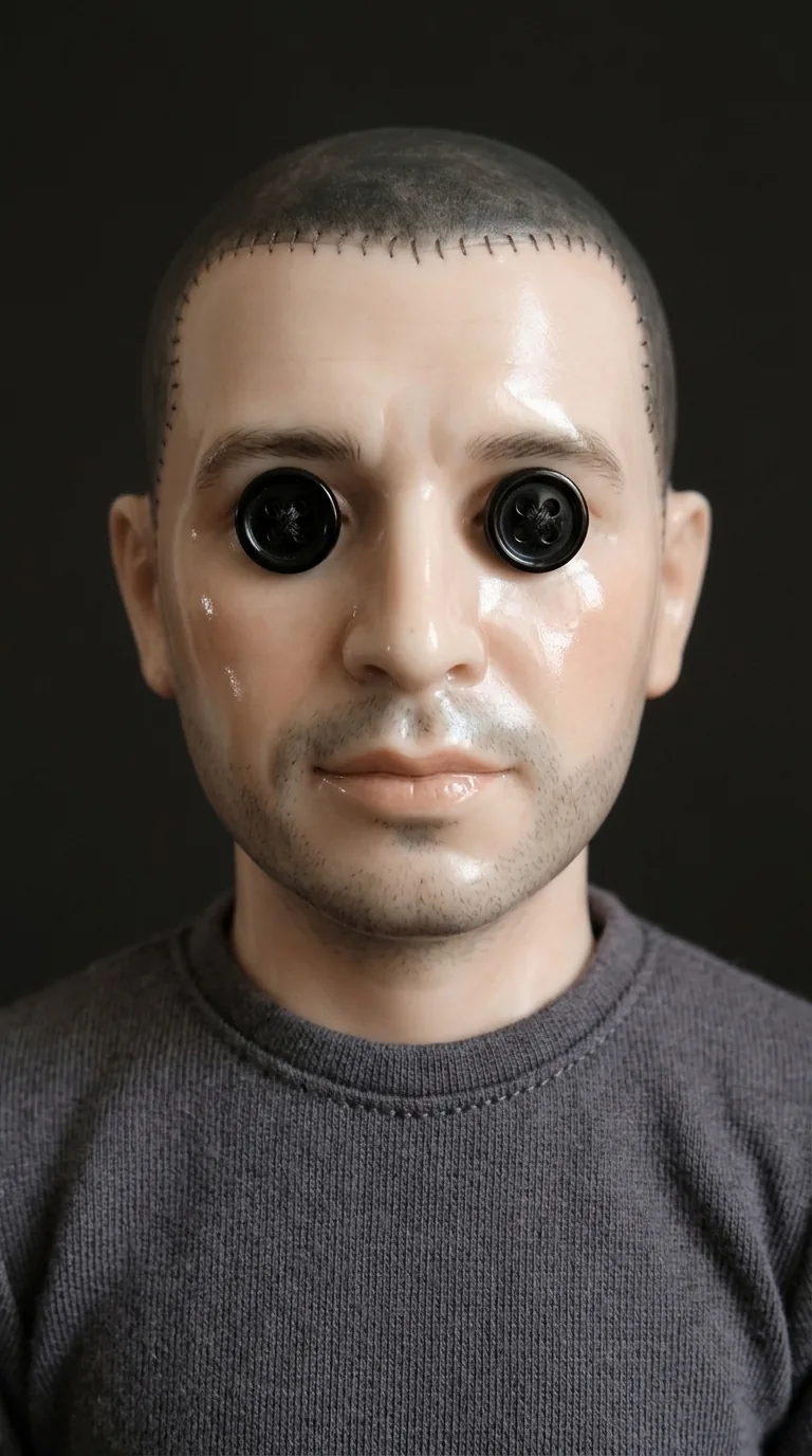 Muñeca ojos de botón