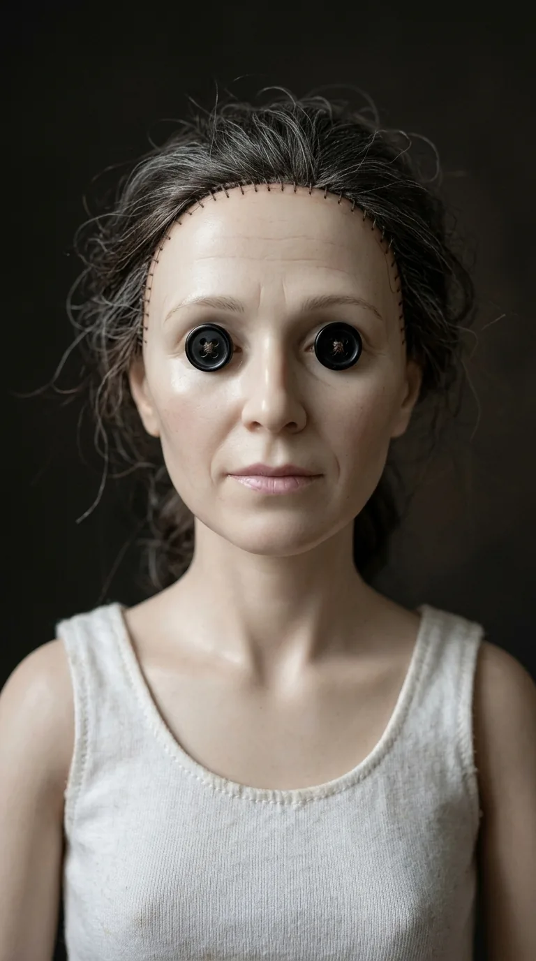 Muñeca ojos de botón